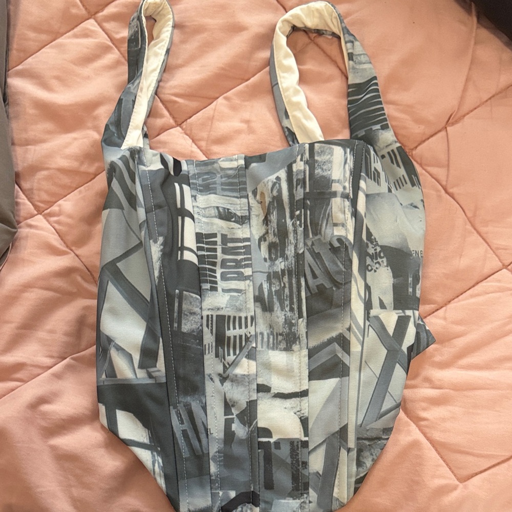 Abstract Print top (has a tiny stain as shown)